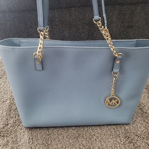 Michael Kors baby blue tote